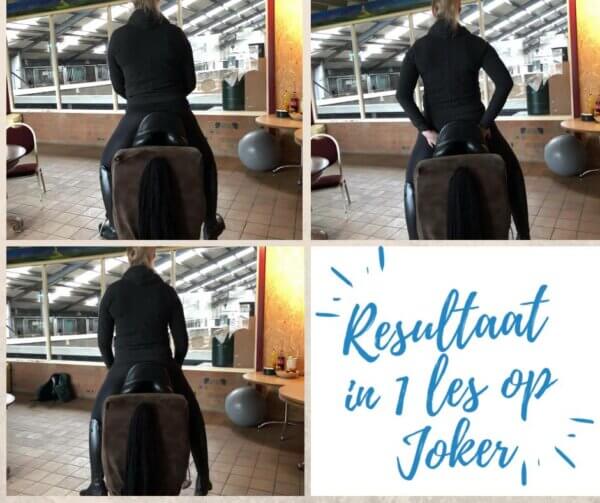 Marado's Joker, Houding en zit lessen, paardrijden
