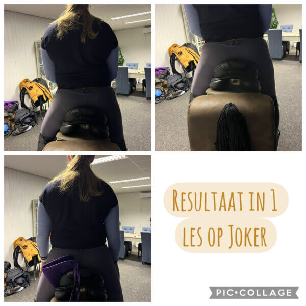 Marado's Joker, Houding en zit, paardrijles